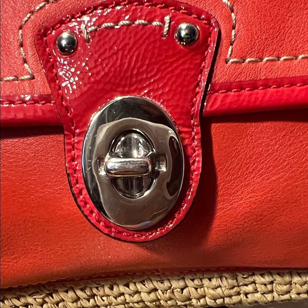 Coach Straw Pocket Tote (Style #22904) - Picture 3 of 13